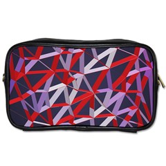 3d Lovely Geo Lines Vii Toiletries Bag (one Side) by Uniqued