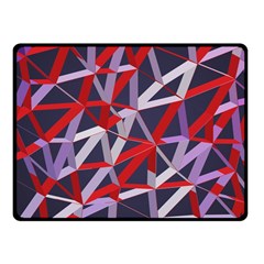 3d Lovely Geo Lines Vii Fleece Blanket (small) by Uniqued