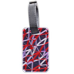 3d Lovely Geo Lines Vii Luggage Tag (two Sides) by Uniqued