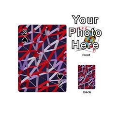 3d Lovely Geo Lines Vii Playing Cards 54 Designs (mini) by Uniqued