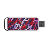 3d Lovely Geo Lines Vii Portable USB Flash (Two Sides) Front