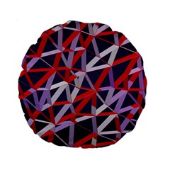 3d Lovely Geo Lines Vii Standard 15  Premium Round Cushions by Uniqued