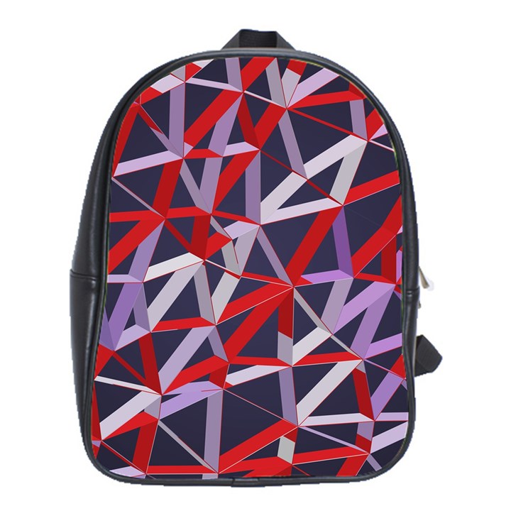 3d Lovely Geo Lines Vii School Bag (XL)