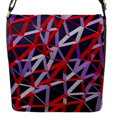 3d Lovely Geo Lines Vii Flap Closure Messenger Bag (s) by Uniqued