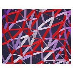 3d Lovely Geo Lines Vii Double Sided Flano Blanket (medium)  by Uniqued