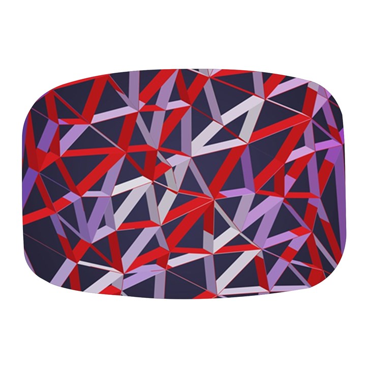 3d Lovely Geo Lines Vii Mini Square Pill Box