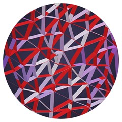 3d Lovely Geo Lines Vii Round Trivet by Uniqued