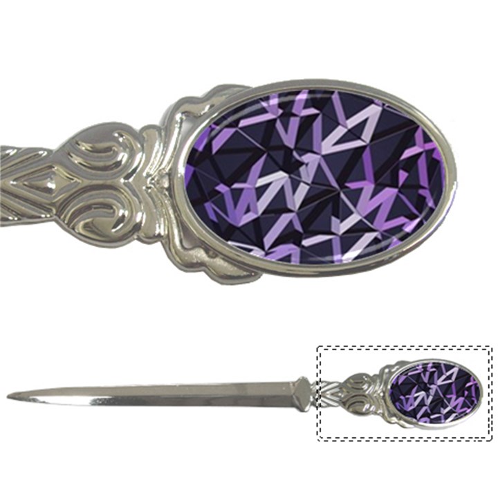 3d Lovely Geo Lines Vi Letter Opener