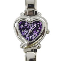 3d Lovely Geo Lines Vi Heart Italian Charm Watch by Uniqued