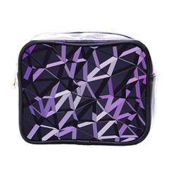 3d Lovely Geo Lines Vi Mini Toiletries Bag (one Side) by Uniqued