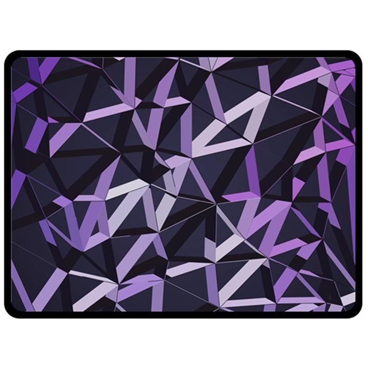 3d Lovely Geo Lines Vi Fleece Blanket (Large) 