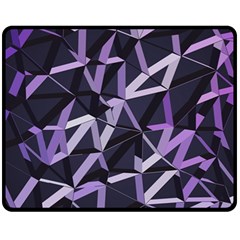 3d Lovely Geo Lines Vi Fleece Blanket (medium)  by Uniqued