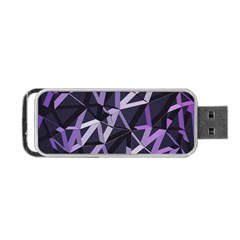 3d Lovely Geo Lines Vi Portable Usb Flash (two Sides) by Uniqued