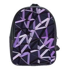 3d Lovely Geo Lines Vi School Bag (xl) by Uniqued