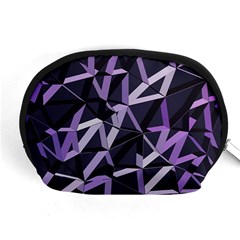 3d Lovely Geo Lines Vi Accessory Pouch (medium) by Uniqued