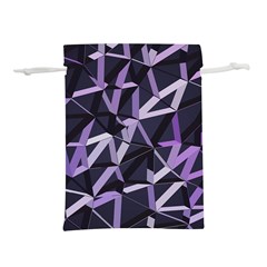 3d Lovely Geo Lines Vi Lightweight Drawstring Pouch (s) by Uniqued