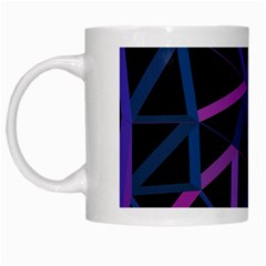 3d Lovely Geo Lines  V White Mugs by Uniqued