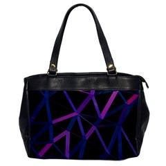 3d Lovely Geo Lines  V Oversize Office Handbag by Uniqued