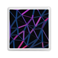 3d Lovely Geo Lines  V Memory Card Reader (square) by Uniqued