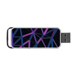 3d Lovely Geo Lines  V Portable USB Flash (One Side) Front