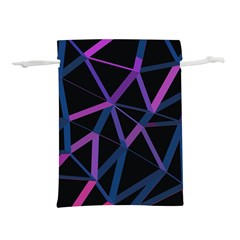 3d Lovely Geo Lines  V Lightweight Drawstring Pouch (s) by Uniqued