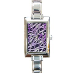 3d Lovely Geo Lines  Iv Rectangle Italian Charm Watch by Uniqued