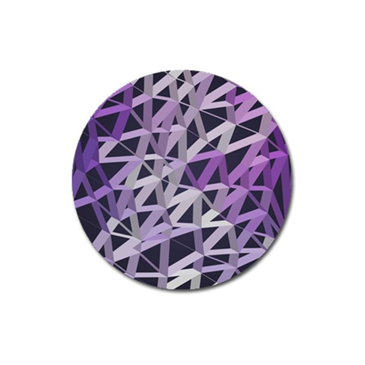 3d Lovely Geo Lines  Iv Magnet 3  (Round)