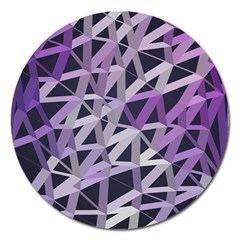 3d Lovely Geo Lines  Iv Magnet 5  (round) by Uniqued