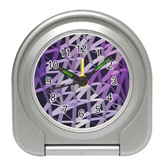 3d Lovely Geo Lines  Iv Travel Alarm Clock by Uniqued