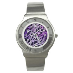 3d Lovely Geo Lines  Iv Stainless Steel Watch by Uniqued