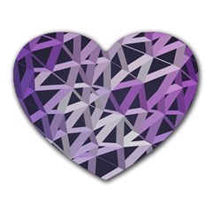 3d Lovely Geo Lines  Iv Heart Mousepads by Uniqued