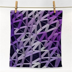 3d Lovely Geo Lines  Iv Face Towel by Uniqued