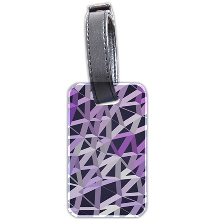 3d Lovely Geo Lines  Iv Luggage Tag (two sides)