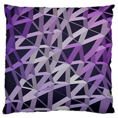 3d Lovely Geo Lines  Iv Large Cushion Case (two Sides) by Uniqued