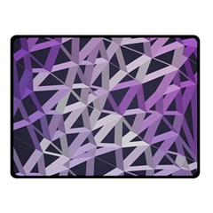 3d Lovely Geo Lines  Iv Double Sided Fleece Blanket (small)  by Uniqued