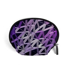 3d Lovely Geo Lines  Iv Accessory Pouch (small) by Uniqued