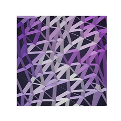 3d Lovely Geo Lines  Iv Small Satin Scarf (square) by Uniqued