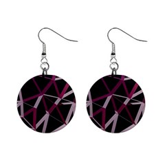 3d Lovely Geo Lines Iii Mini Button Earrings by Uniqued