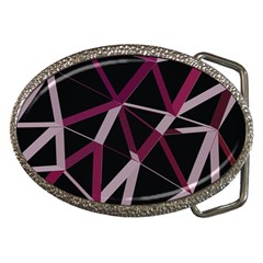 3d Lovely Geo Lines Iii Belt Buckles by Uniqued