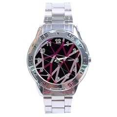 3d Lovely Geo Lines Iii Stainless Steel Analogue Watch by Uniqued