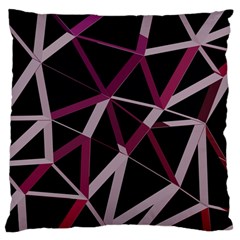 3d Lovely Geo Lines Iii Large Flano Cushion Case (one Side) by Uniqued