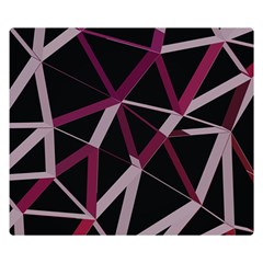 3d Lovely Geo Lines Iii Double Sided Flano Blanket (small)  by Uniqued