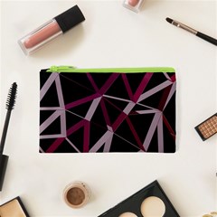 3d Lovely Geo Lines Iii Cosmetic Bag (xs) by Uniqued