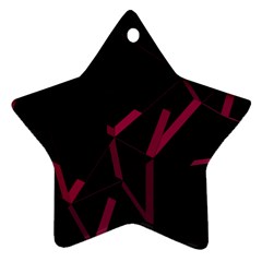 3d Lovely Geo Lines Viii Ornament (star)