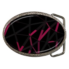 3d Lovely Geo Lines Viii Belt Buckles