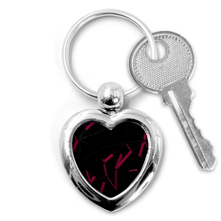 3D Lovely GEO Lines VIII Key Chain (Heart)