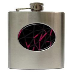 3d Lovely Geo Lines Viii Hip Flask (6 Oz)