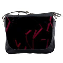 3d Lovely Geo Lines Viii Messenger Bag by Uniqued