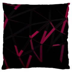 3d Lovely Geo Lines Viii Large Cushion Case (two Sides) by Uniqued