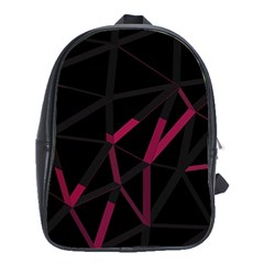 3d Lovely Geo Lines Viii School Bag (xl)